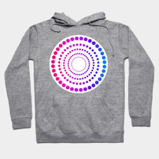 Geometric Pink/Purple/Blue Spiral Hoodie